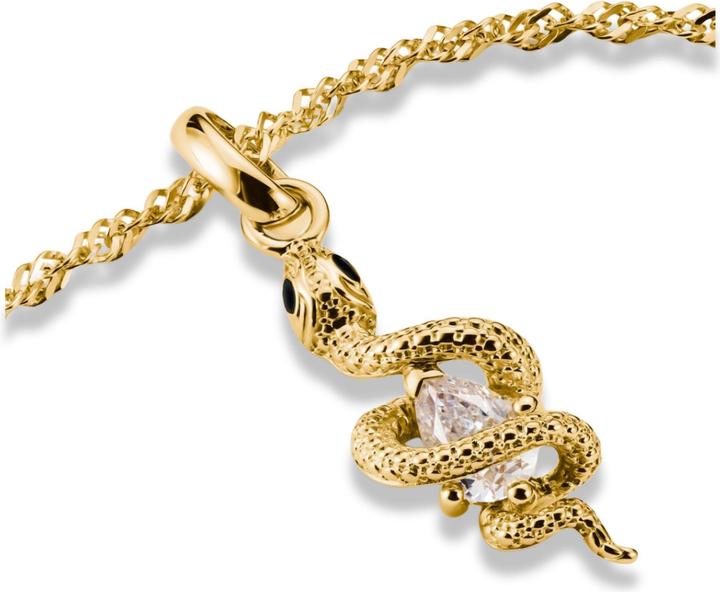 Image du produit Thomas Sabo Charm-Anhänger Schlange mit Stein Connect vergoldet (Argent Sterling)