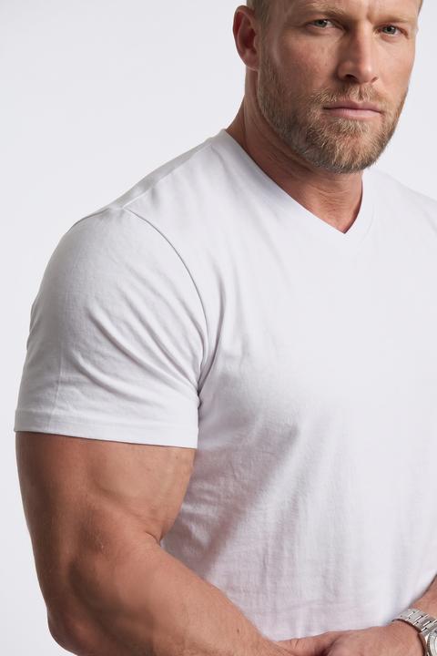 Actual product image Men+ T-Shirt, Basic, Halbarm, V-Ausschnitt (8XL)