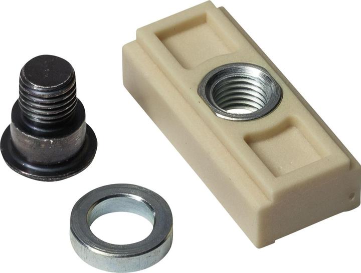 Dormakaba Sliding piece + screw for slide rails G 96 N 20 (French window, Wooden door, Entrance door, Room door)
