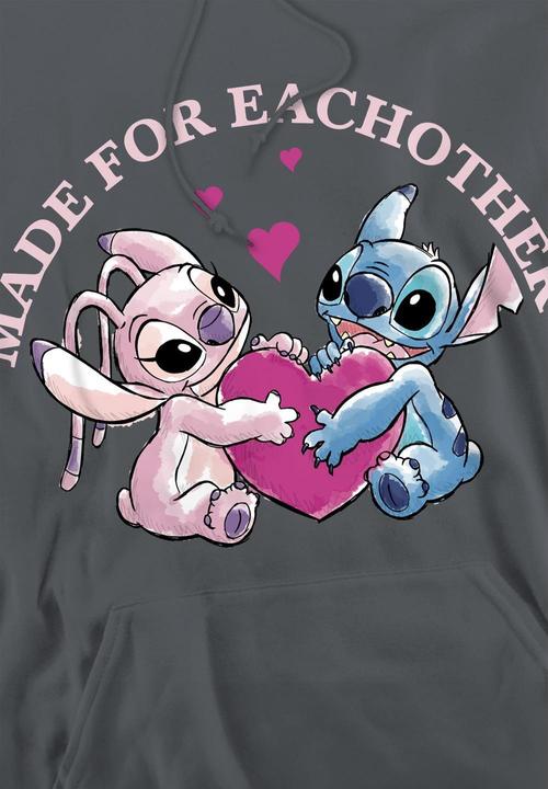 Produktbild Lilo & Stitch Made For Each Other Kapuzenpullover (L)