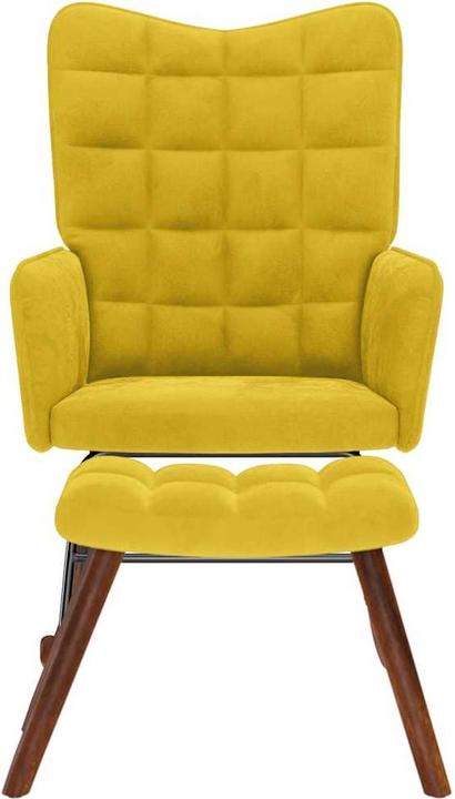 Immagine prodotto vidaXL Schaukelstuhl mit Hocker