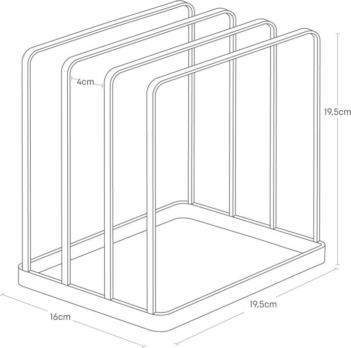 Actual product image Yamazaki Tablett-Halter TOWER