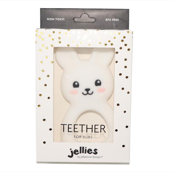 Actual product image Jellystone Designs Bunny Teether - white (JSD0381)