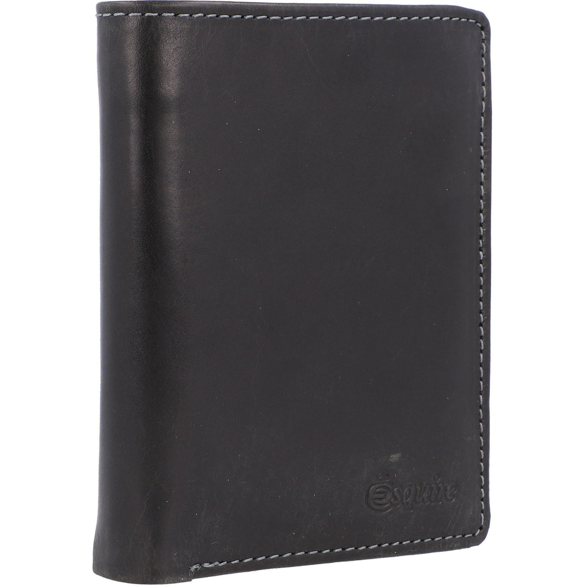 Thumbnail - Esquire, Herren, Portemonnaie, Denver Geldbörse RFID Leder 9 cm, Schwarz