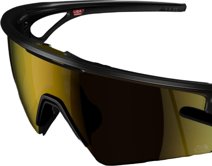 Actual product image Oakley Sphaera Slash - Radbrille (Tour de France Matte Black Ink, Prizm 24K polarised, Prizm 24k polarized)