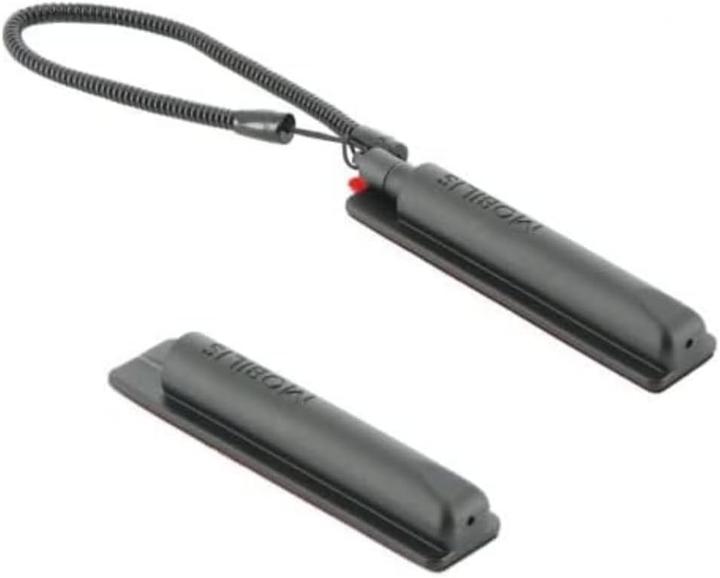 Mobilis Pack of 10 Adhesive Stylus Holder - Black + retractable cap