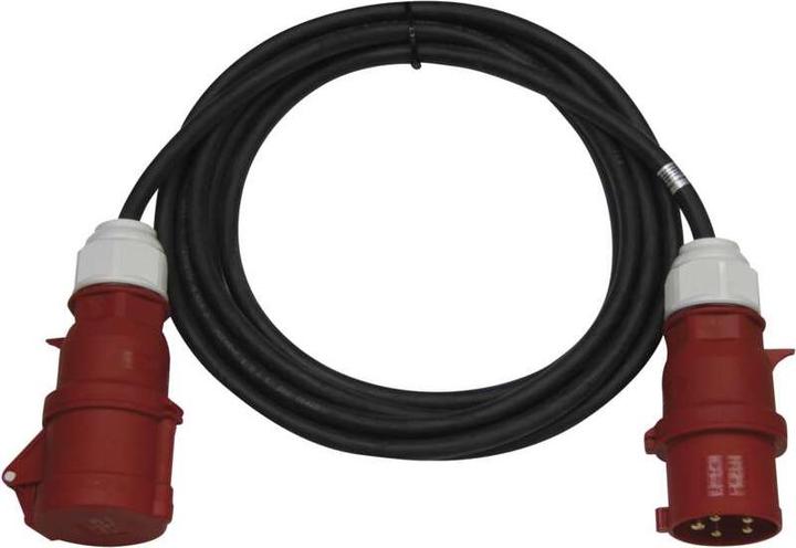 Produktbild Emos 3 fázový venkovní prodlužovací kabel PM1105 - 25 m / 1 zásuvka / černý / guma / 400 V / 4 mm2 (25 m)
