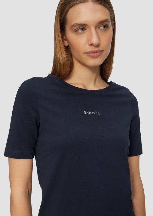 Produktbild S.Oliver T-Shirt Elastisches T-Shirt mit Logo-Print (46)