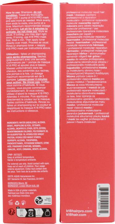 Actual product image K18 Leave-In Molecular Repair Hair Mask (150 ml)