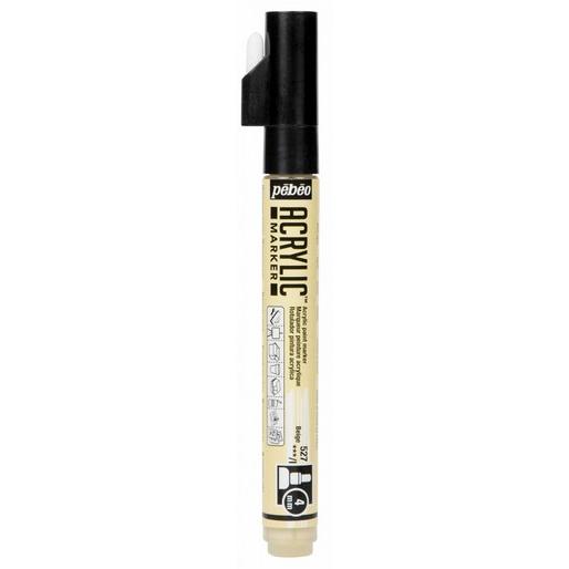 Thumbnail - Pebeo, Marker, Acrylic Marker Medium Rundspitze 4mm (Beige, 4 mm)