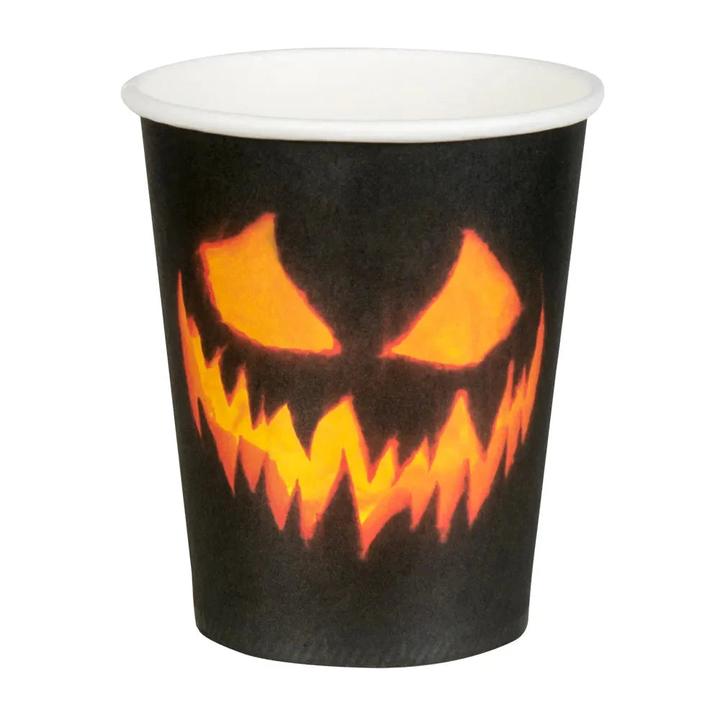 Produktbild Boland 10 Papier Trinkbecher Creepy Pumpkin (10x)