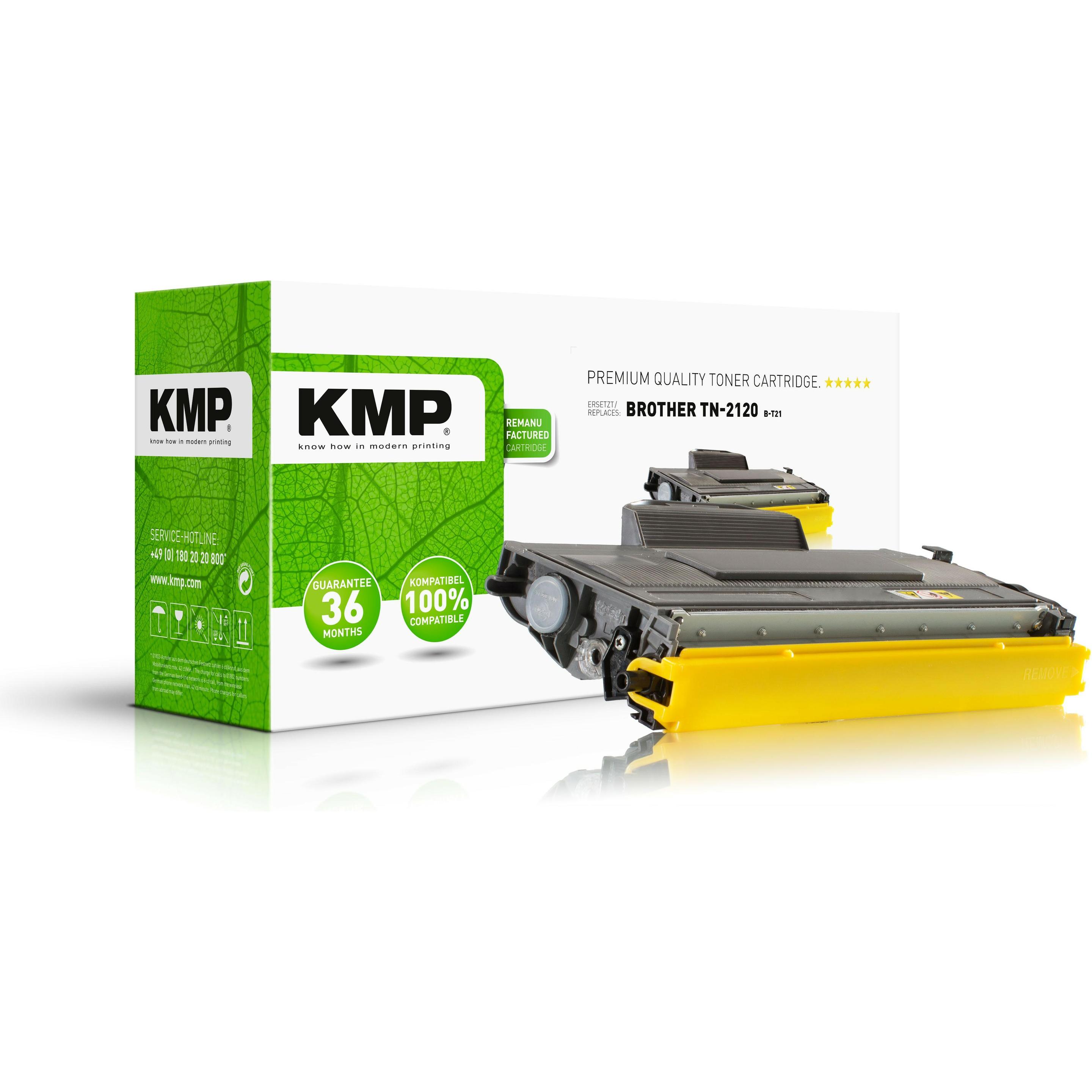 KMP, Toner, B-T21 Toner kompatibel mit Brother TN-2120 (BK)