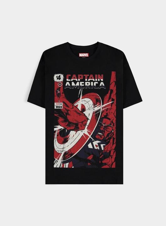 Image du produit Difuzed Captain America - T-shirt rétro à manches courtes pour hommes - 2XL (XXL)