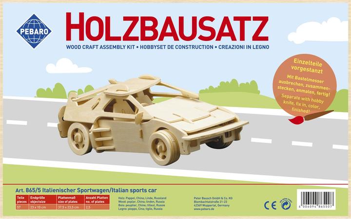 Produktbild Pebaro Holzbausatz Italienischer Sportwagen