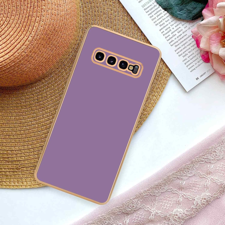 Immagine prodotto Cadorabo Custodia per Samsung Galaxy S10 PLUS in TPU con protezione per la fotocamera LM130 Style (Samsung Galaxy S10+)