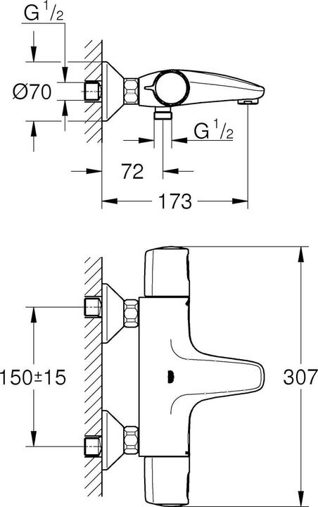 Produktbild Grohe FG Precision Trend New BA-Therm.chr