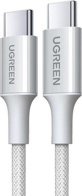 Image du produit Ugreen - Data Cable L502 (65255) - USB-C to USB-C, 5A, 100W, 1m, Nylon - Titanium Gray (1 m, 100 W)