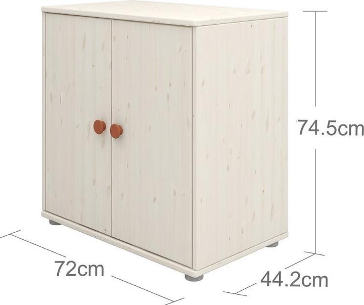 Produktbild Flexa Kommode Classic mit 2 Türen (72 x 44.50 x 74.50 cm)