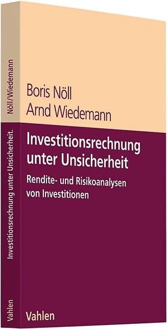 Produktbild Investitionsrechnung unter Unsicherheit (Deutsch, 2008)