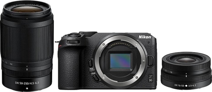 Produktbild Nikon Z 30 Kit (16–50 mm + 50–250 mm VR) (16 - 50 mm, 20.90 Mpx, DX)