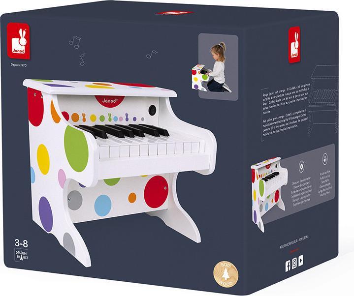 Actual product image Janod My first piano (English, Dutch, German, French, Italian, Spanish)