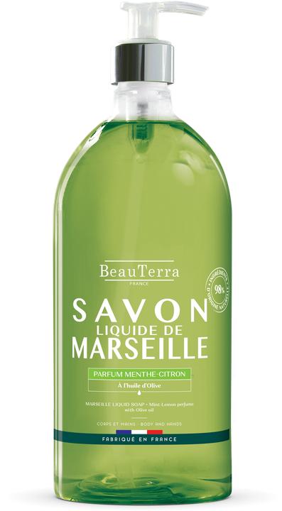 BeauTerra Marseille Menthe-Citron (Savon liquide, 1000 ml)