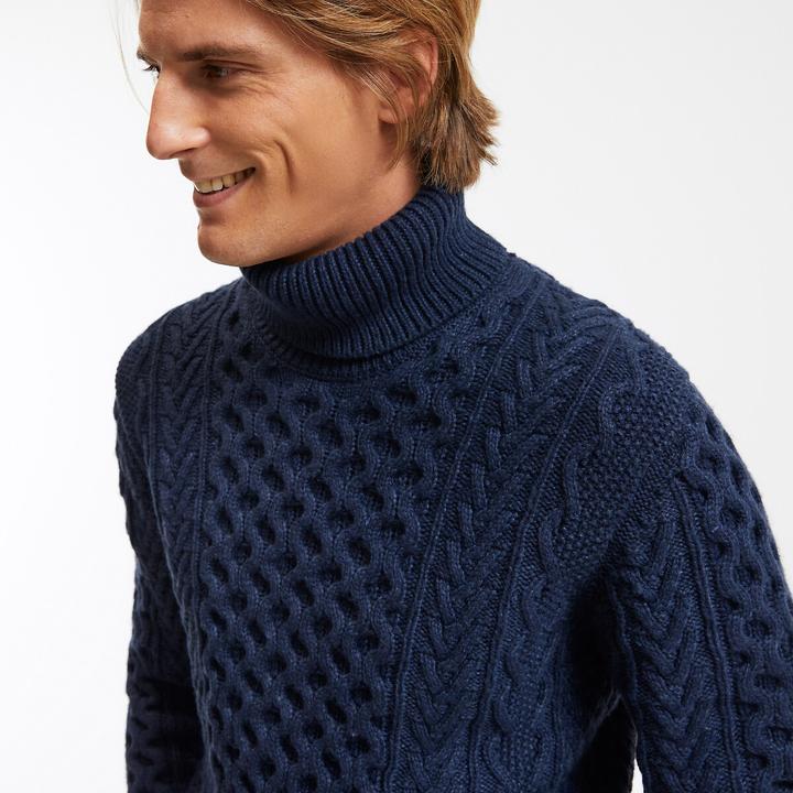 Produktbild La Redoute Collections Rollkragenpullover mit Zopfmuster (XXL)