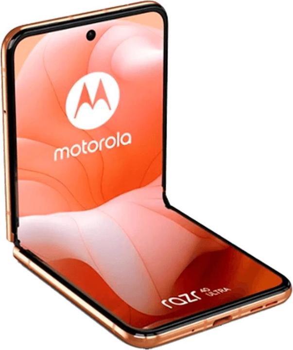 Actual product image Motorola Razr 40 Ultra Orange (256 GB, Peach Fuzz, 6.90", SIM + eSIM, 5G)