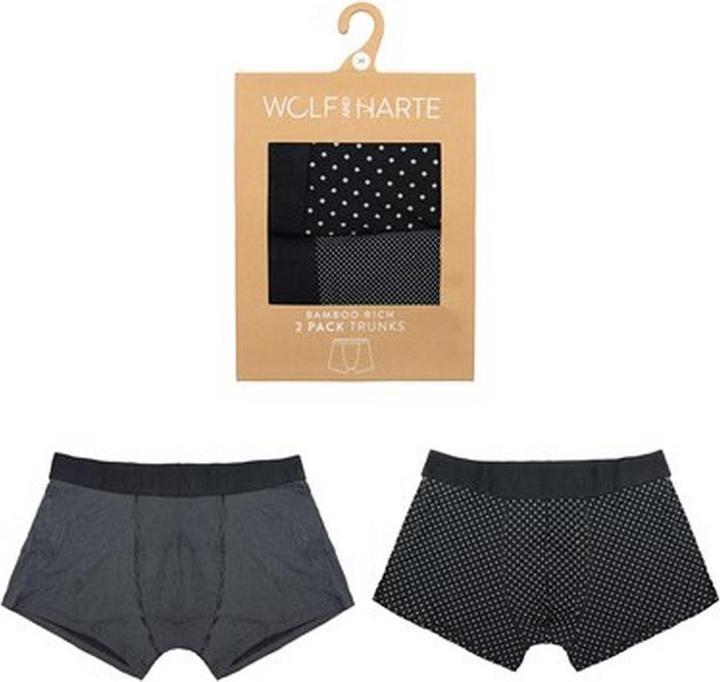 Produktbild Wolf And Harte Boxershorts Bambus Reich Getüpfelt (2er Pack) (L, 2er Pack)