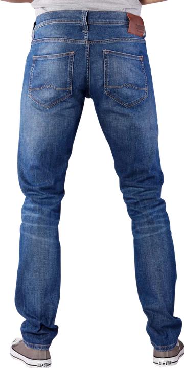 Actual product image Mustang Oregon Tapered Jeans crinkle used rinse (W29/L34)