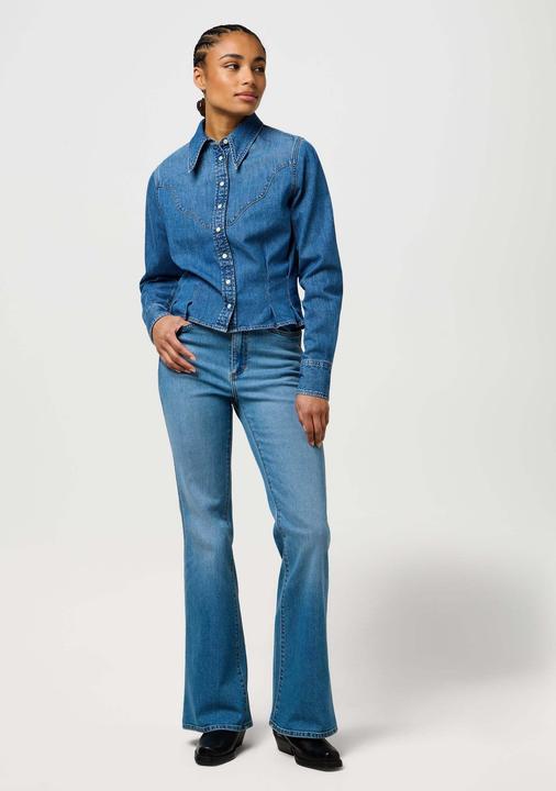 Produktbild Wrangler Jeanshemd Femme Peplum Shirt (S)