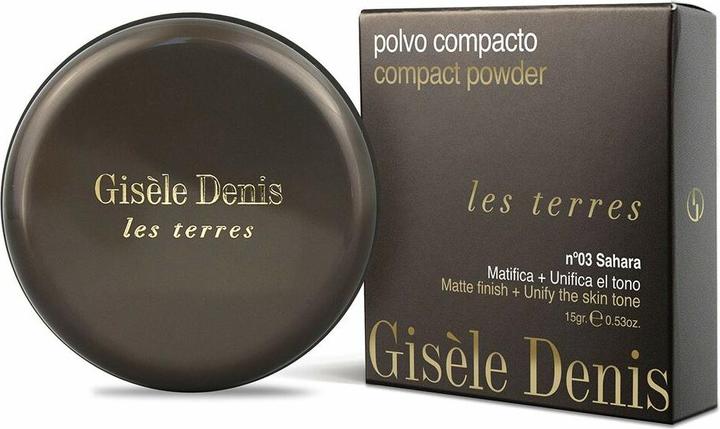 Actual product image Gisele Denis GISÈLE DENIS Les Terres Compact Powder N03 Sahara High Coverage Face Care 15g (N03 Sahara)