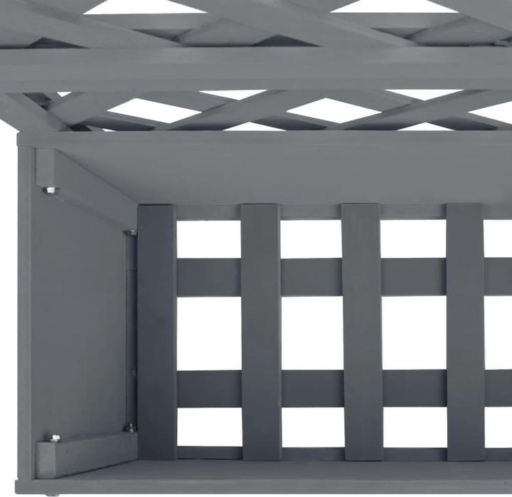 Produktbild vidaXL Pflanzkübel mit Rankgitter