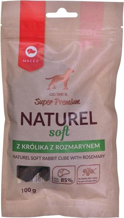 Maced Super Premium Naturel Soft Kaninchen mit Rosmarin - Hundeleckerli - 100g (Senior, 1 Stk., 100 g)