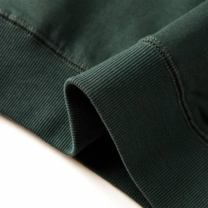 Immagine prodotto VidaXL Felpa da bambino verde scuro 104,Materiale: 92% cotone (104)