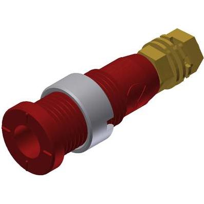 SKS MSEB 2600 G M3 Au Sicherheits-Laborbuchse Buchse, Einbau vertikal Stift-Ø: 2 mm Rot 1 St., Elektronikkabel + Stecker...