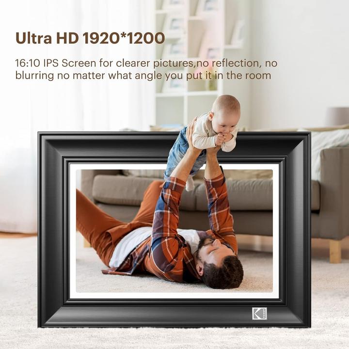 Immagine prodotto Kodak Cornice digitale WiFi con schermo touchscreen HD, lettore di musica e video, memoria da 32 GB (10.10", 1920 x 1200 pixel)