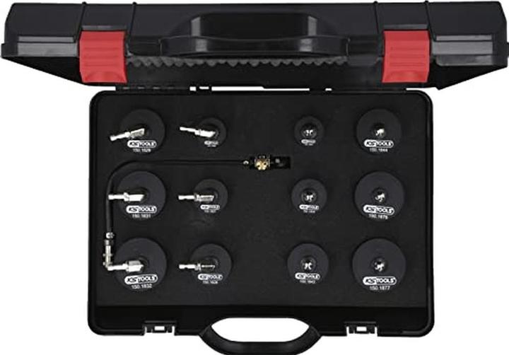 Produktbild KS Tools Turbolader-Bajonett-Ladeluft-System-Prüfkoffer-Satz, 13-tlg