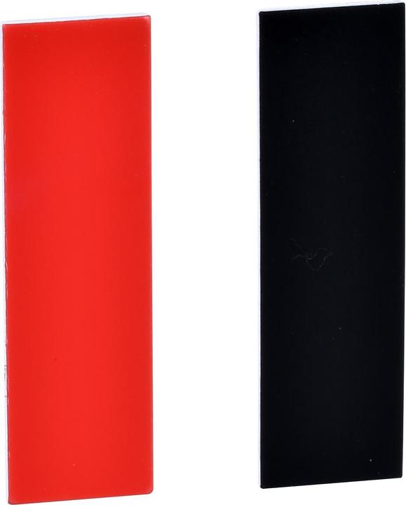 Image du produit Schneider Electric Étiquette d'identification noire/rouge