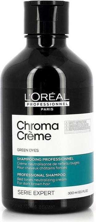 Immagine prodotto L'Oréal Professionnel CHROMA CRÈME shampoo professionale coloranti verdi 300 ml (300 ml, Shampoo liquido)