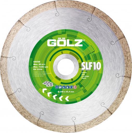 Produktbild Gölz 04973080251 SLF10 Diamanttrennscheibe Fliesen, Granit 250 x 25,4 mm