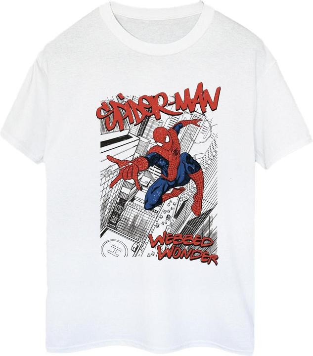 Immagine prodotto Spider-Man Sketch City Maglietta Ampia Donna (L)