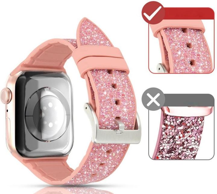 Produktbild Kingxbar Glitter Watch Band Series (38 mm, 40 mm, Silikon)