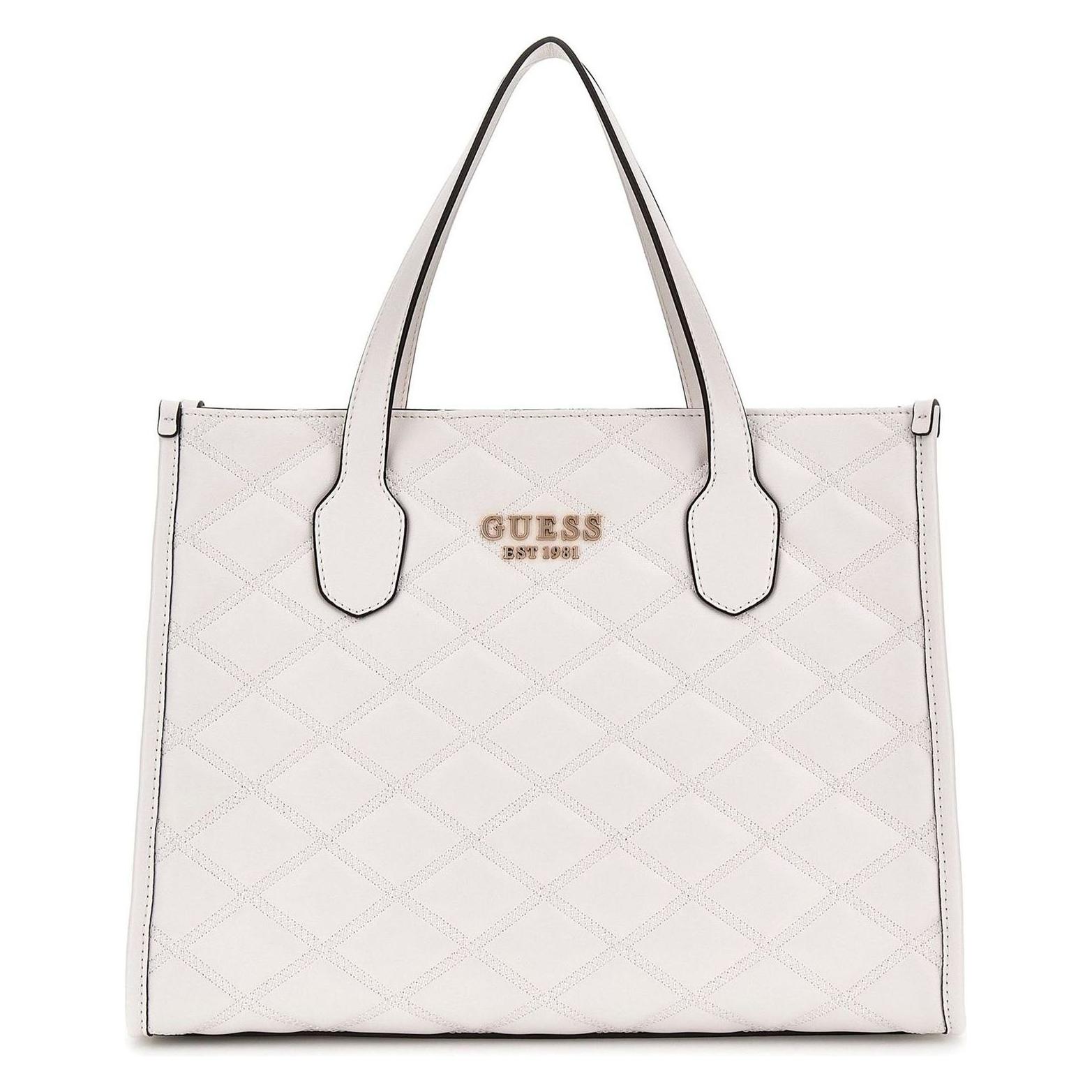 Guess, Damen, Handtasche, Tamsin 2 Compartment Tote, Weiss