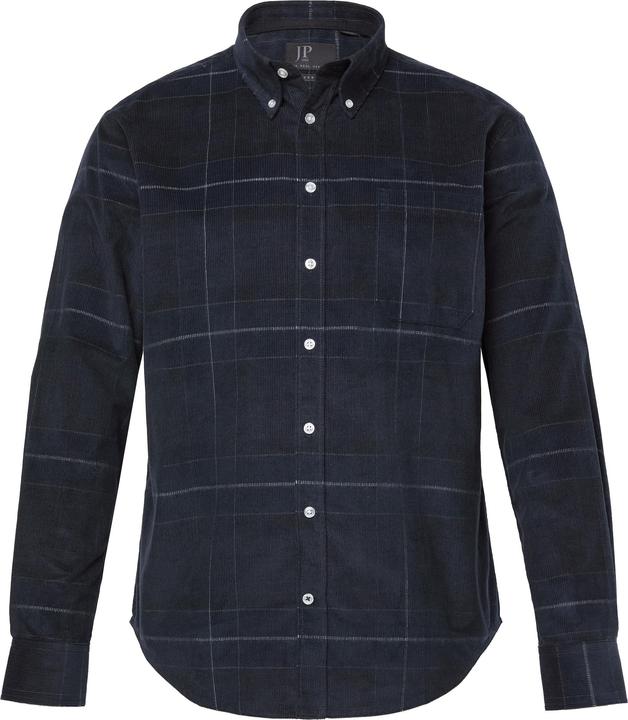 Produktbild JP1880 JP 1880 Cord-Karohemd, Langarm, Buttondown-Kragen, Modern Fit (5XL)