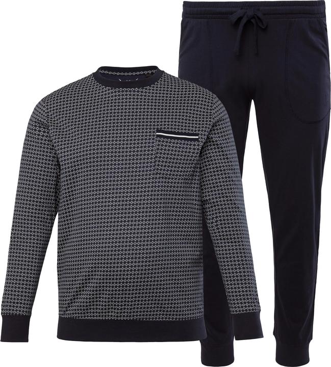 Produktbild JP1880 JP 1880 Schlafanzug, Bauchfit, Homewear, gemustertes Langarmshirt (3XL)