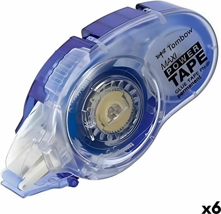 Tombow Klebeband Maxi Power Durchsichtig Polyäthylen 8,4 mm 16 m (6 Stück)