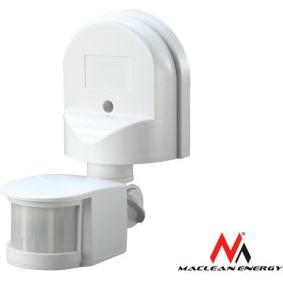 Maclean, Rilevatore di movimento, Ścienny czujnik ruchu i zmierzchu 180° max. 1200W czarny MCE25 B (12 m)