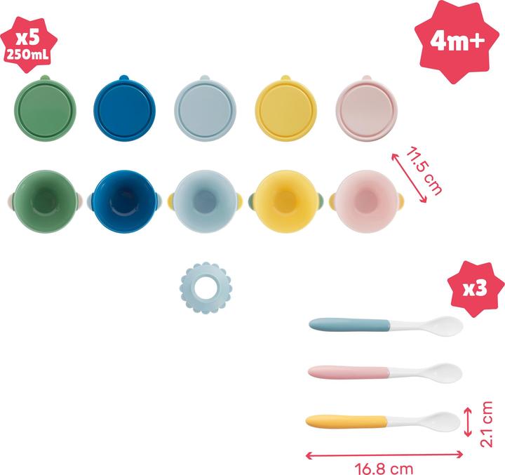Produktbild Badabulle Funcolor Bowls & Löffel