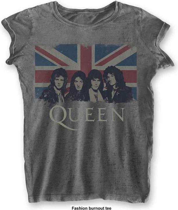Queen Vintage Union Jack (Girlie) (XXL)